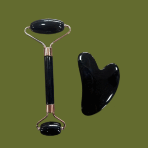 Gua Sha & Roller Facial Tool Black
